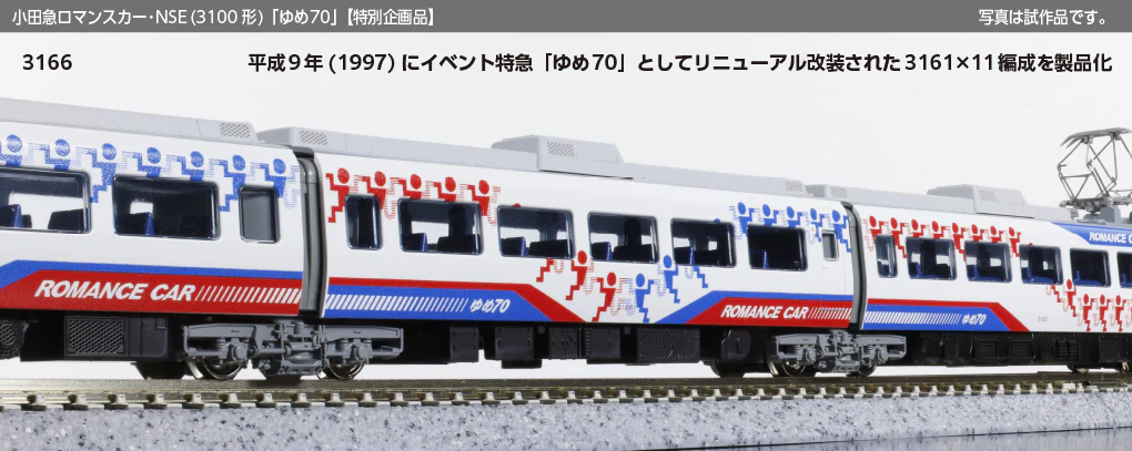 KATO 10-2006 N-Gauge Odakyu Romancecar NSE (3100 Series) Yume 70 11 Cars Set Special Edition - Image 4
