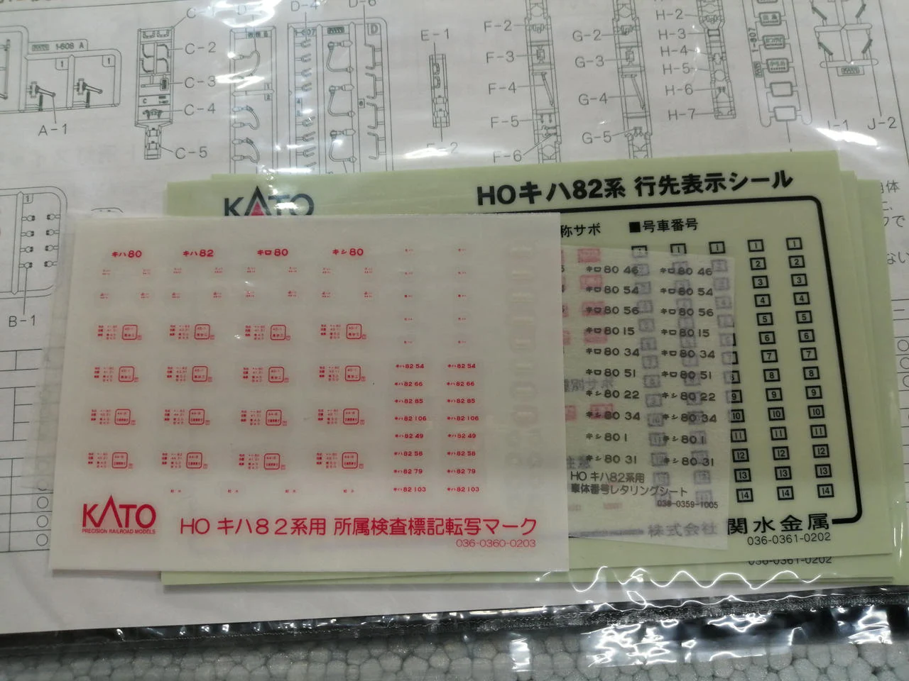 KATO HO Gauge KiHa 82 Series Limited Express Diesel Car 4-Car Basic - Image 3