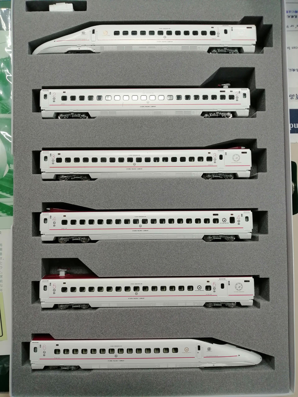 KATO N Gauge Kyushu Shinkansen 800 Series 'Sakura & Tsubame' 6-Car Set - Image 3