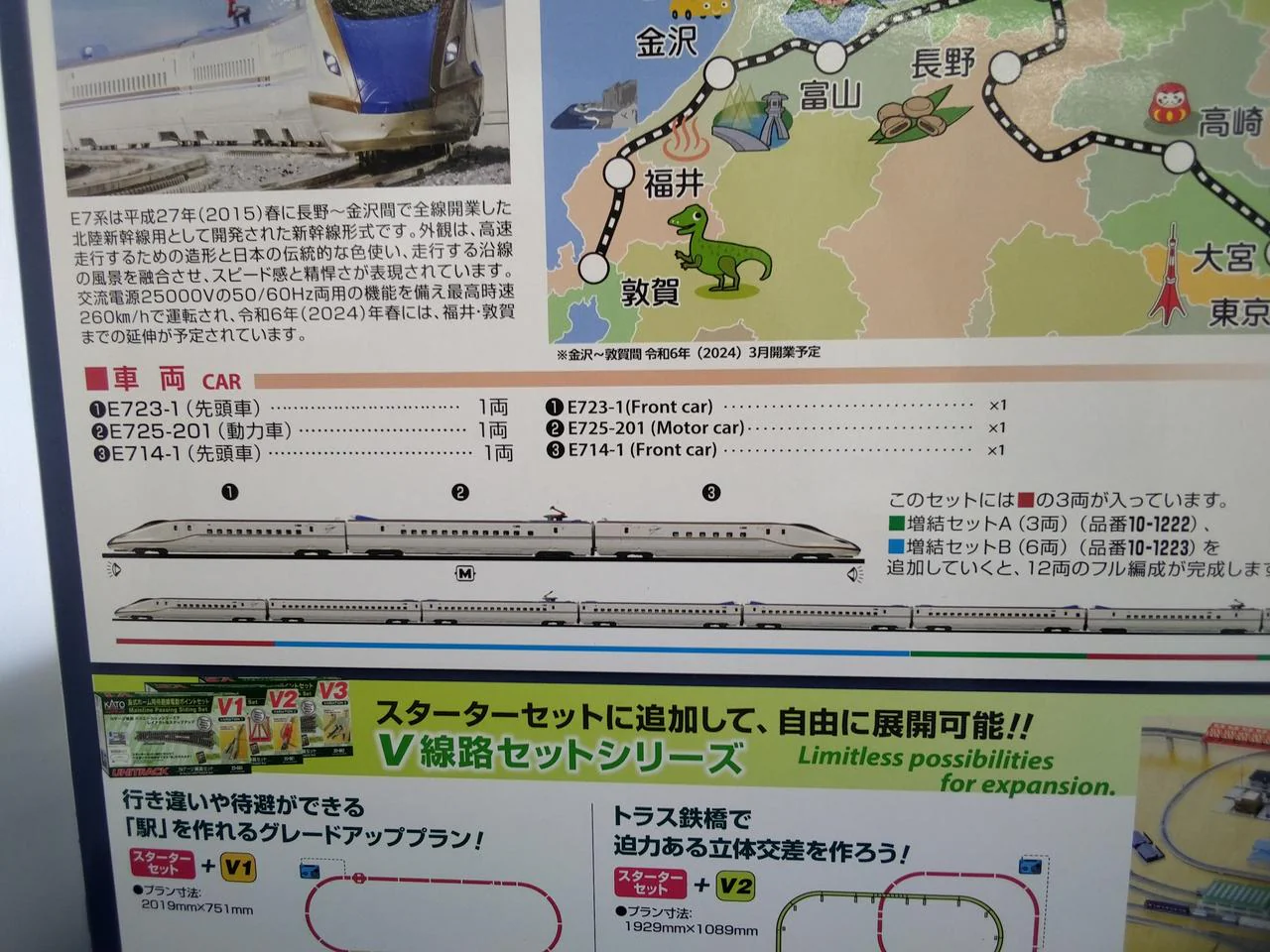 KATO N Gauge Starter Set E7 Series <Hokuriku Shinkansen> 10-022 - Image 4