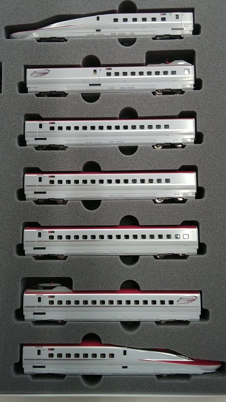 KATO Sekisui Metal N Cage E6 Series Shinkansen Komachi Basic Set + Add-on Set 10-1566/10-1567 7-Car Full Set - Image 7