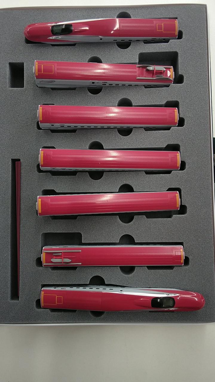 KATO Sekisui Metal N Cage E6 Series Shinkansen Komachi Basic Set + Add-on Set 10-1566/10-1567 7-Car Full Set - Image 8