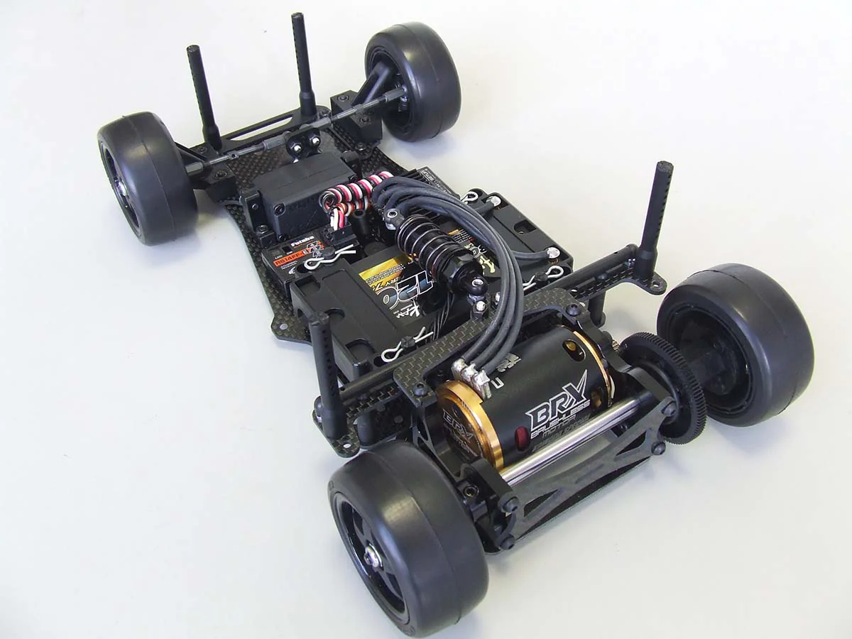 Kawada M334 M300GT2R Chassis Kit 1/12 DD Car Carbon Chassis (Mini Rubber Tires) - Image 15