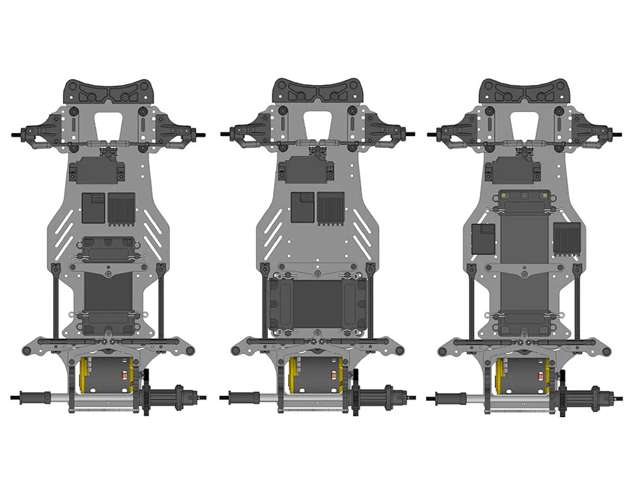 Kawada M5103 M500GT3 Chassis Kit 1/10 DD Car FRP Chassis (TC Rubber Tires) - Image 15