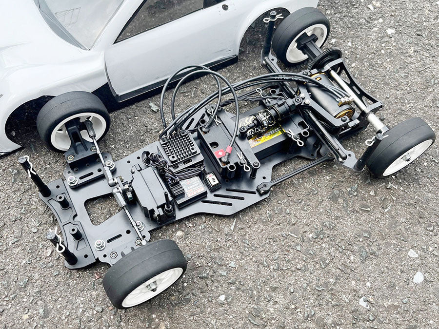 Kawada M5103 M500GT3 Chassis Kit 1/10 DD Car FRP Chassis (TC Rubber Tires) - Image 16