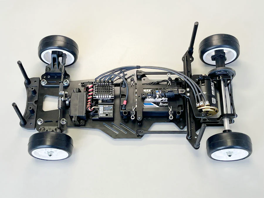 Kawada M5103 M500GT3 Chassis Kit 1/10 DD Car FRP Chassis (TC Rubber Tires) - Image 3