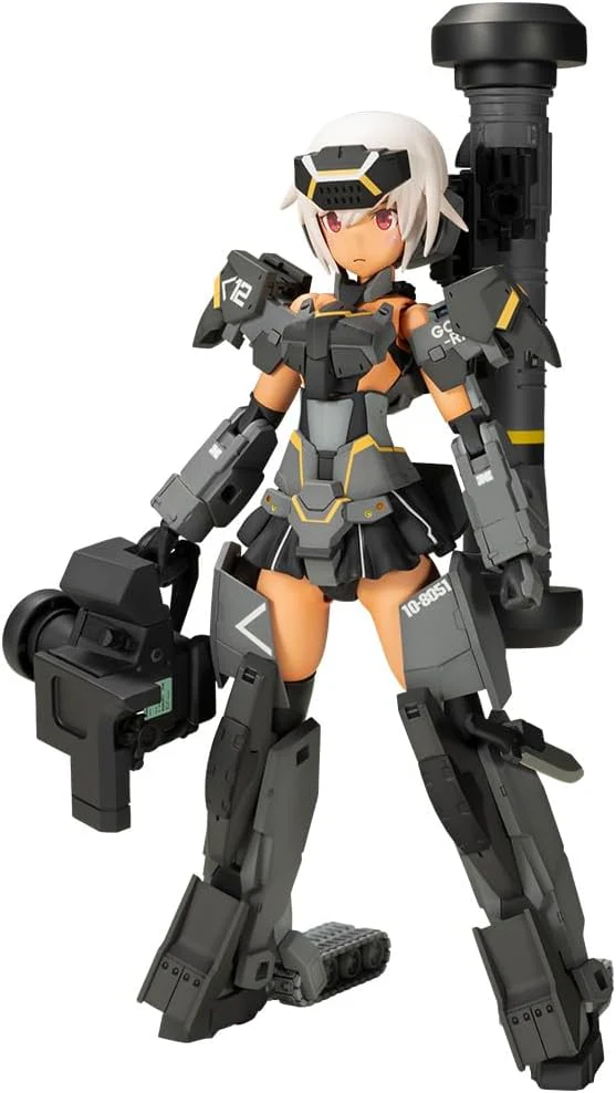 Kotobukiya Frame Arms Girl Gourai Kai [Black] with FGM148 Type Anti-Tank Missile - Image 3