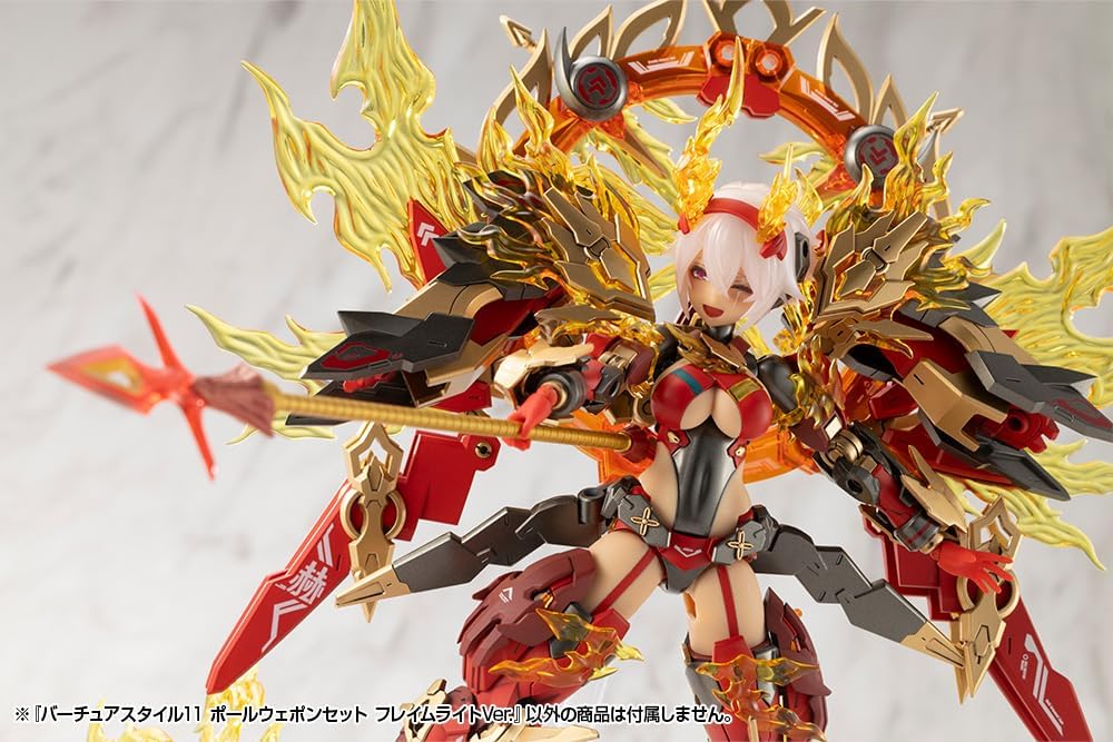 Kotobukiya GE011 M.S.G Modeling Support Goods Virtuous Style 11 Pole Weapon Set Flamerite Ver. - Image 14