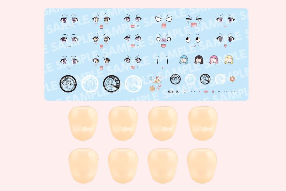 Kotobukiya JK058 1/10 Customized Face & Decal Set Vol.5 [Designed by Erika Raguho For Madoka Yuki A] (Sousai Shojo Teien) - Image 14