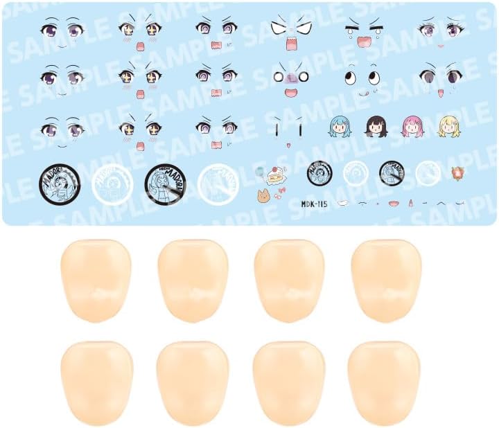 Kotobukiya JK058 1/10 Customized Face & Decal Set Vol.5 [Designed by Erika Raguho For Madoka Yuki A] (Sousai Shojo Teien) - Image 15