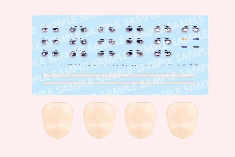 Kotobukiya JK059 1/10 Customized Face & Decal Set Vol.6 [Designed by Amaai] (Sousai Shojo Teien) - Image 34