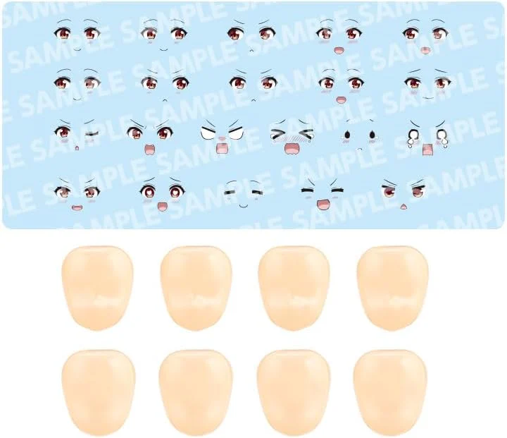 Kotobukiya JK072 1/10 Customized Face & Decal Vol.8 for Emma Koishikawa A (Sousai Shojo Teien)