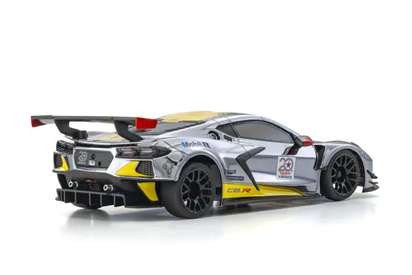 Kyosho 32356CRY CHEVROLET CORVETTE C8.R Chrome / Yellow 20th Anniversary - Image 3