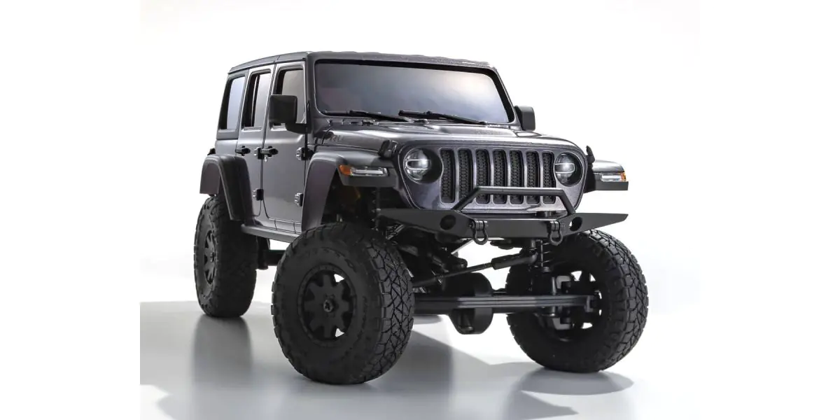 Kyosho 32521GM MINI-Z 4x4 Jeep Wrangler Unlimited Rubicon Granite Crystal Metallic readyset - Image 8
