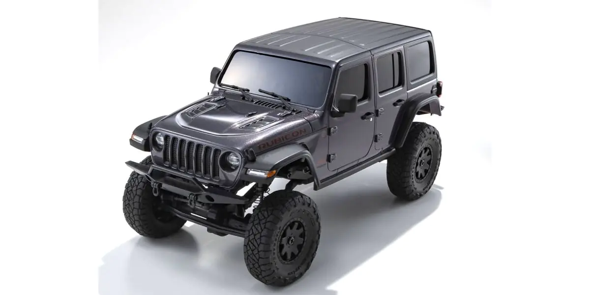 Kyosho 32521GM MINI-Z 4x4 Jeep Wrangler Unlimited Rubicon Granite Crystal Metallic readyset - Image 9