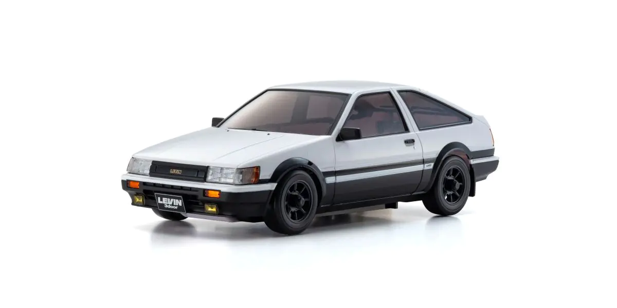 Kyosho 32641WBK MINI-Z AWD Toyota COROLLA LEVIN AE86 White/Black - Image 2