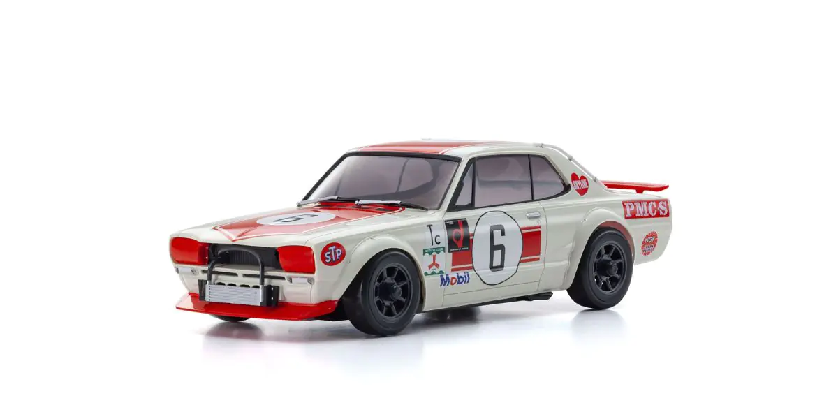 Kyosho 32643R 2000GT-R (KPGC10) Racing 1972 #6 Red - Image 3