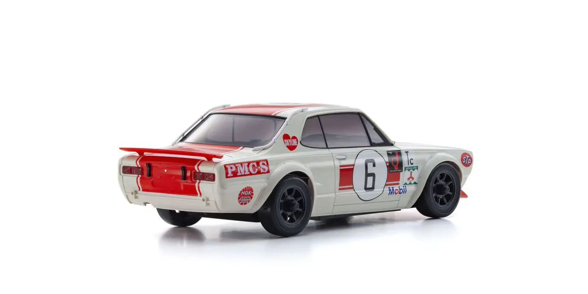 Kyosho 32643R 2000GT-R (KPGC10) Racing 1972 #6 Red - Image 4
