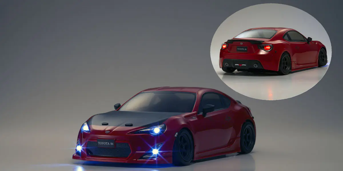 Kyosho 34502T1 FAZER D2 FZD2 Series readyset TOYOTA 86 GT Tuned Ver. Lightning Red - Image 15