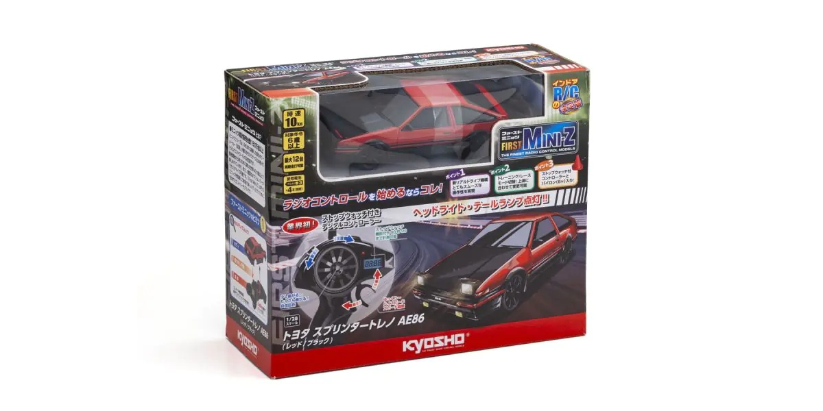 Kyosho 66613 First MiniZ Toyota Sprinter Trueno AE86 (Red / Black) - Image 7