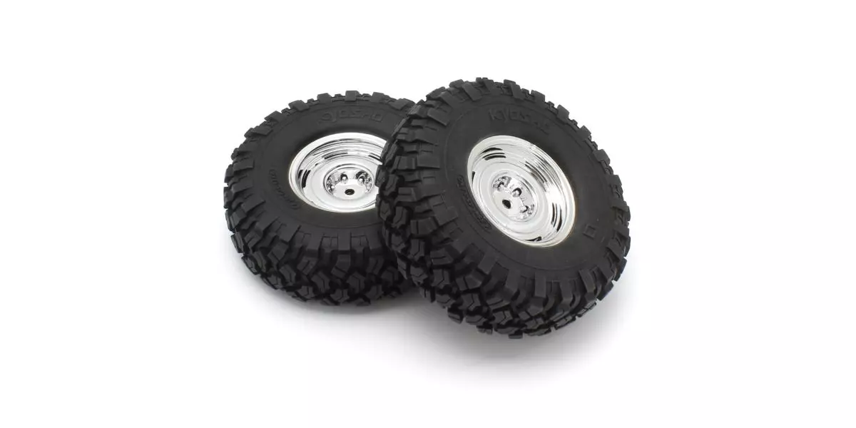 Kyosho CLTH001SC-40 Assembled Wheel & Tire Dish SC #40 (KC10/2 pieces)