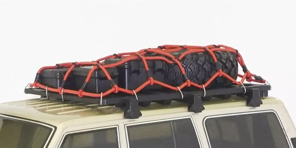 Kyosho CLW008BK Roof Carrier Net (200x140mm/Black) - Image 2