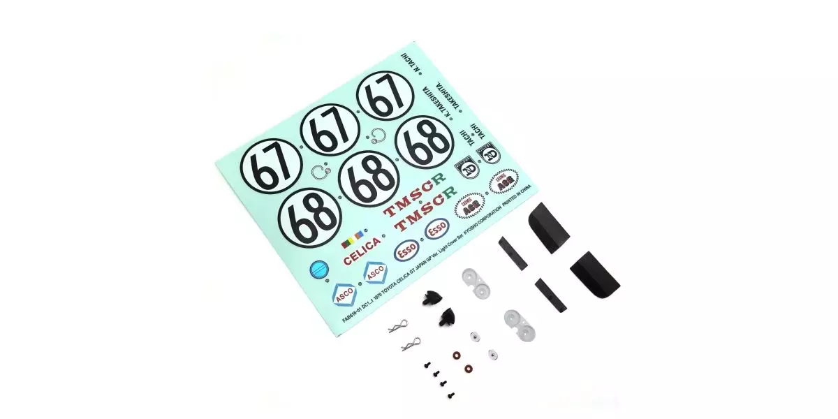 Kyosho FAB616-01 1970 Toyota Celica GT Headlight Cover Set