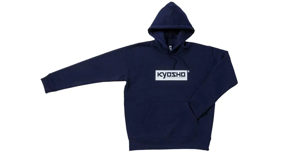 Kyosho KOS-PK01NV-LL KYOSHO Box Logo Hoodie (Navy/LL)