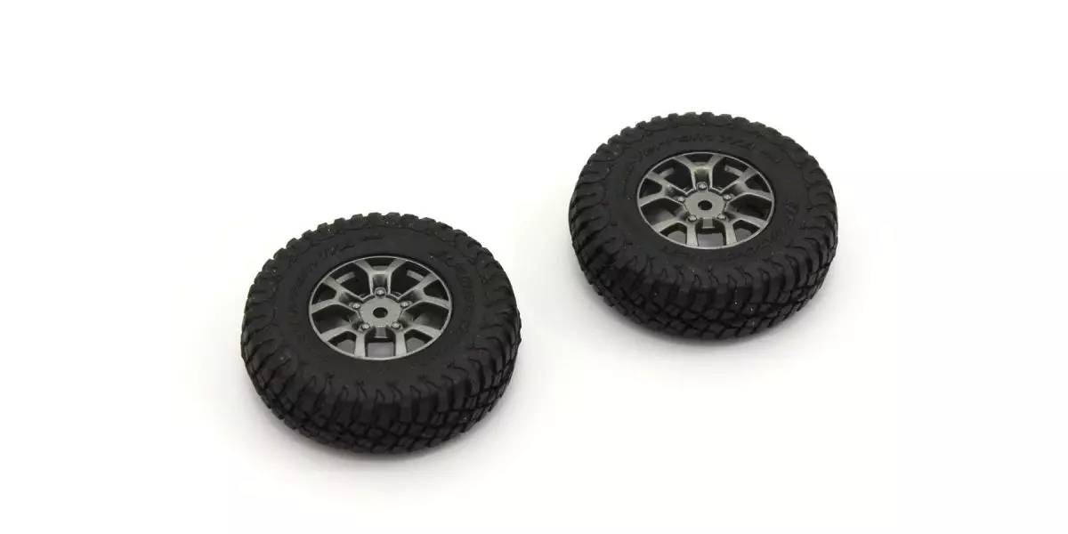 Kyosho MXTH002B Premounted Tire and Wheel Set (2 pieces) for Suzuki Jimny Sierra