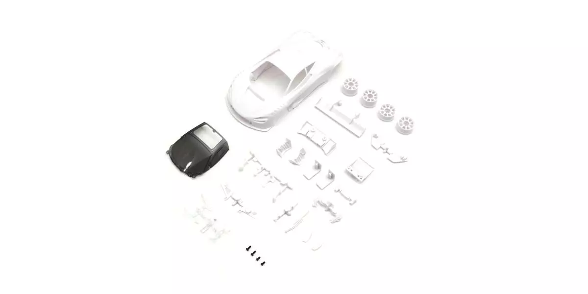 Kyosho MZN234 McLaren 720S GT3 White Body Set (with wheels)