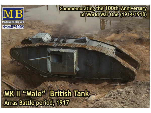Master Box MB72005 1/72 Mk.II Male British Tank, Arras Battle Period, 1917