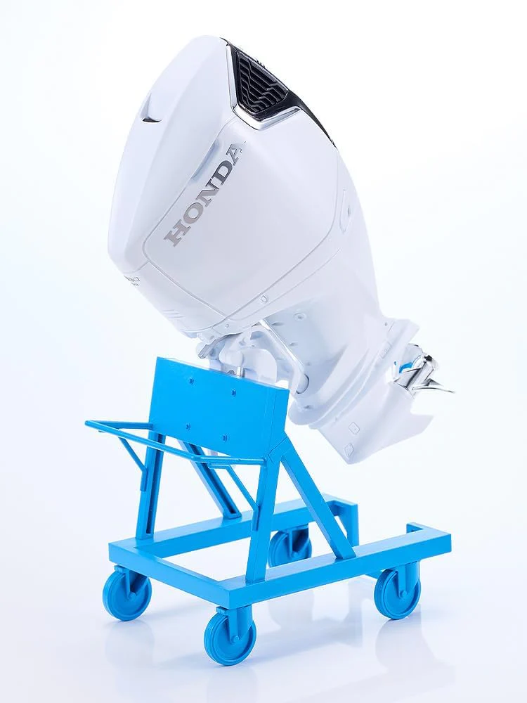 Max Factory 1/20 PLAMAX MF-97 minimum factory Minori with Honda BF350 Grand Prix White outboard motor - Image 3