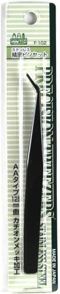 Mineshima F-102 Cationic Plated AA Tweezers 125 mm - Image 2
