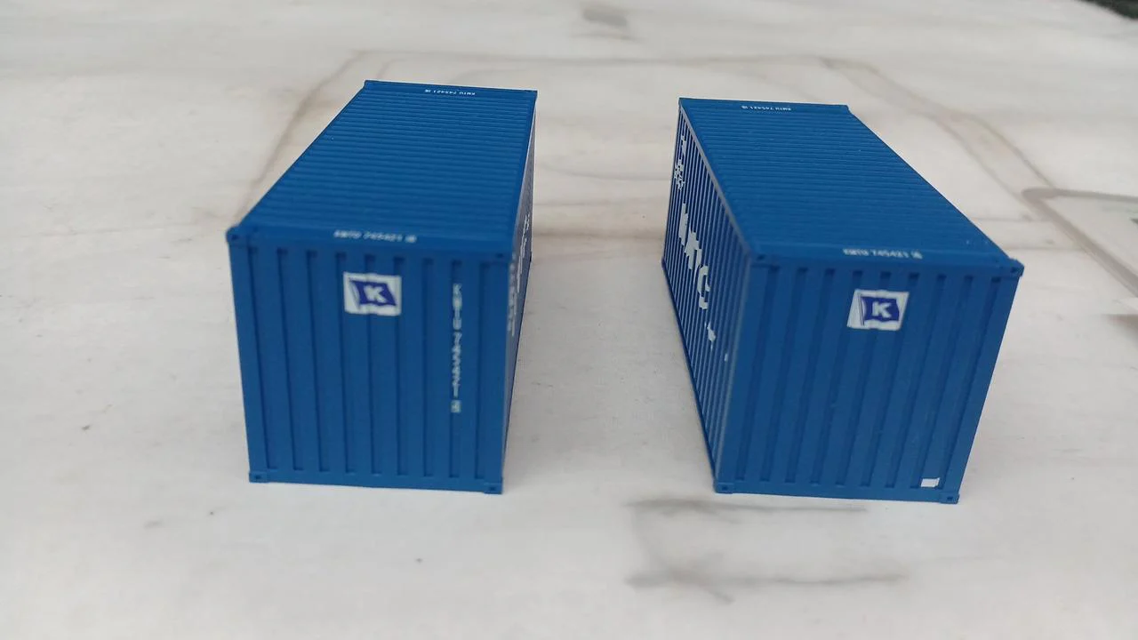 Model Icon 20FT 22G1 KMTC (Navy) Set of 2 HO Gauge 1/80 803C - Image 4