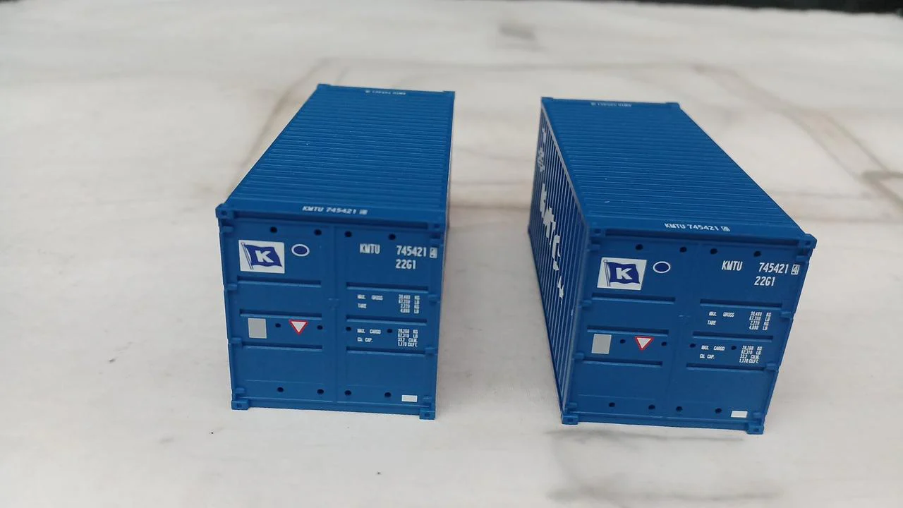 Model Icon 20FT 22G1 KMTC (Navy) Set of 2 HO Gauge 1/80 803C - Image 5