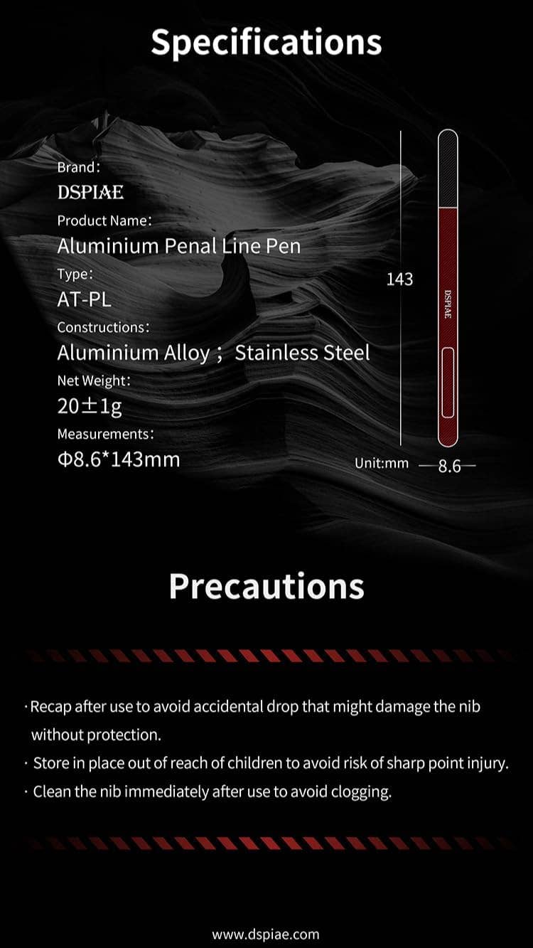 Plamokojo AT-PL Aluminum Fountain Pen for Inking - Image 7
