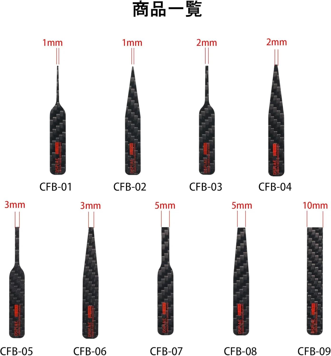 Plamokojo CFB-S02 Carbon Plate Set for Sandpaper Slim B - Image 3