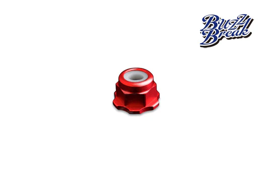 OVERDOSE BB-LN-002 BuzzBreak BB Lock Nut (Red/4pcs)