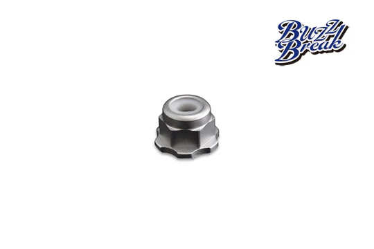 OVERDOSE BB-LN-004 BuzzBreak BB Lock Nut (Silver/4pcs)