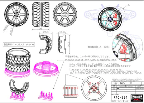 Pandora RC PAC-554 Transmitter Wheel for Futaba 7PX / 10PX - Image 5