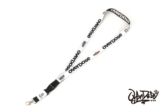 OVERDOSE BB-NS-002 OVERDOSE Neck Strap (White x Black) - Image 2