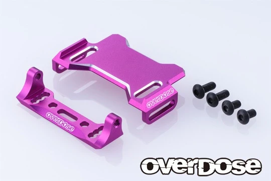 OVERDOSE OD3974 JT Aluminum Rear ESC Mount Type-2 (For GALM Series/Purple)