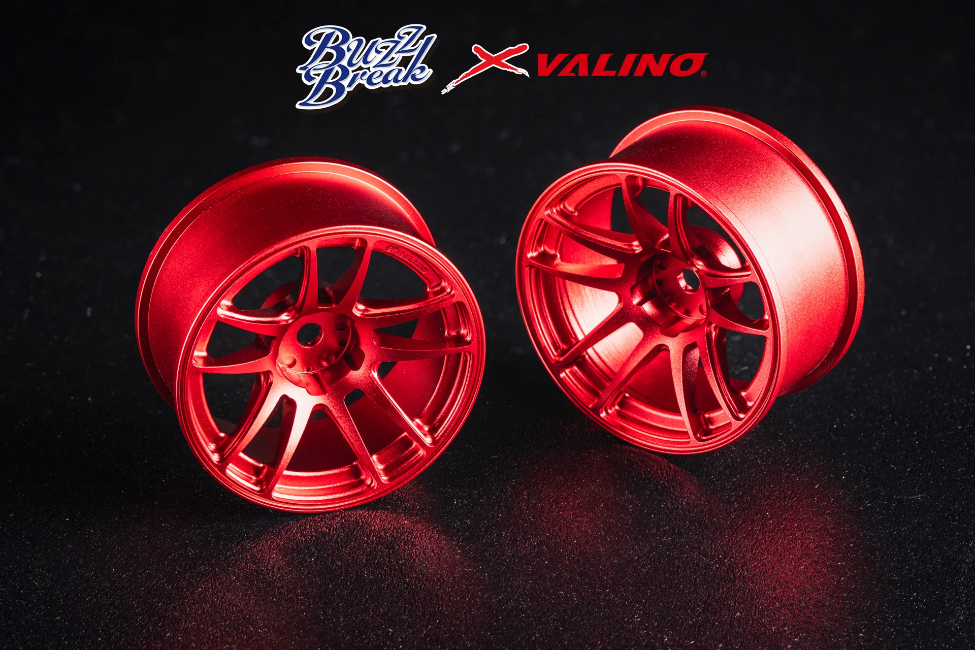 OVERDOSE BB-RW-014 VALINO N820S Aluminum Wheel 26mm (Red anodized/OFF+7)