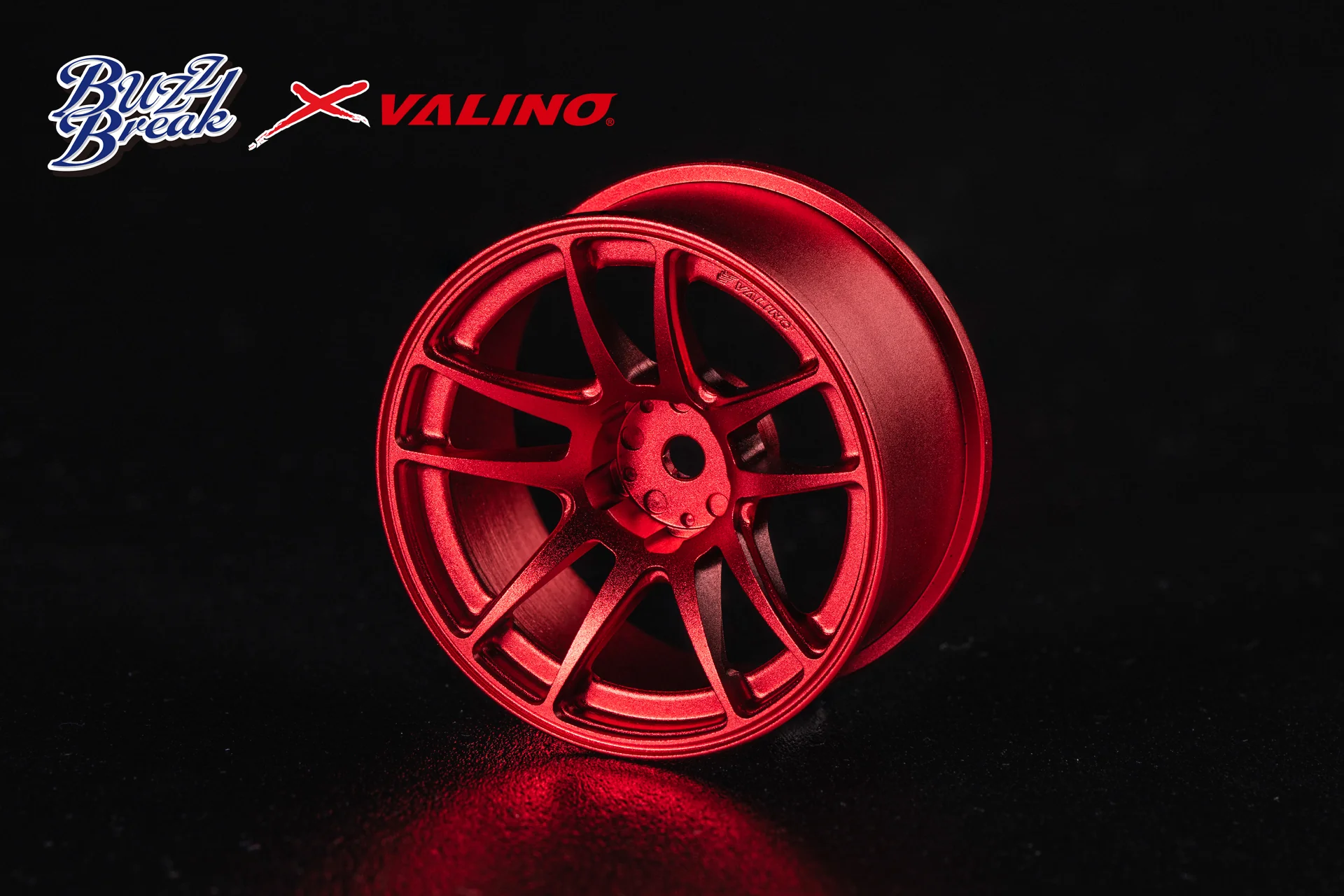 OVERDOSE BB-RW-014 VALINO N820S Aluminum Wheel 26mm (Red anodized/OFF+7) - Image 2