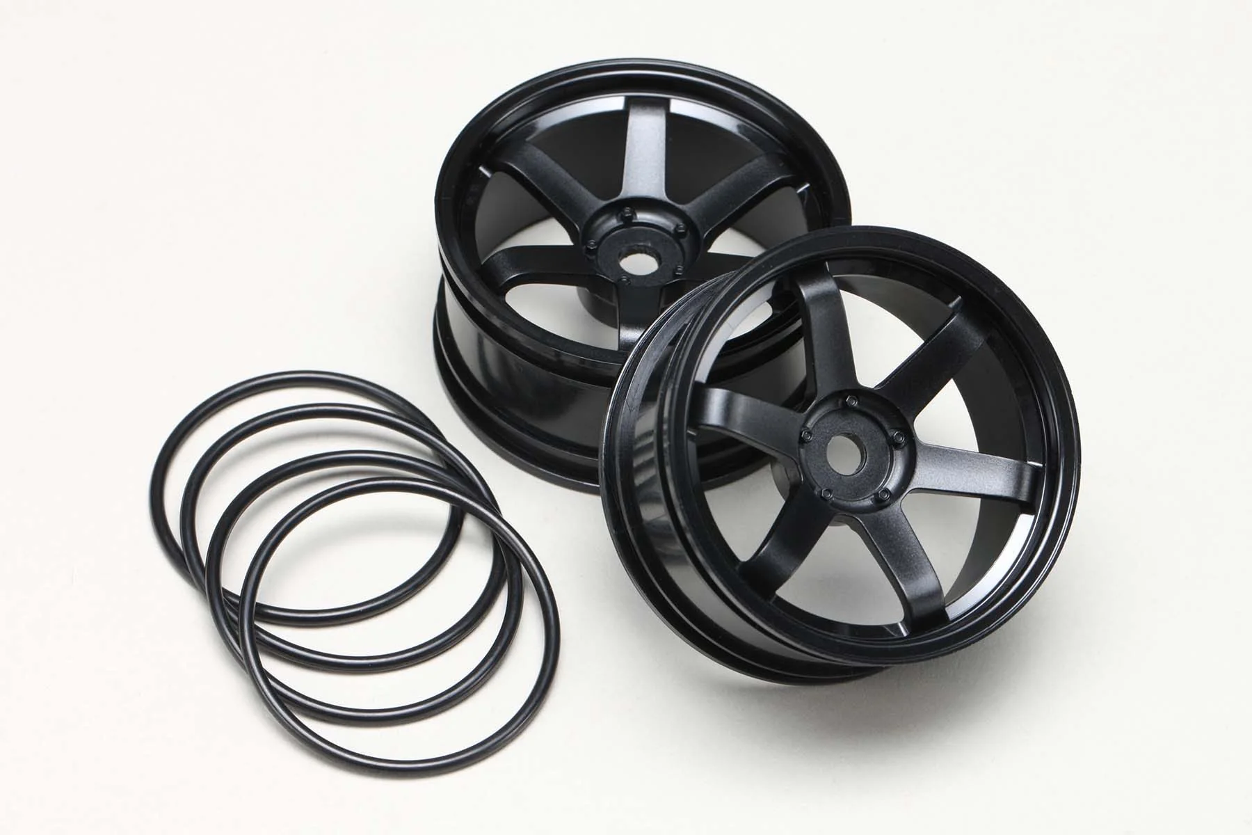 Yokomo TW-5313B7 6 Spoke Wheels Offset 7/Black