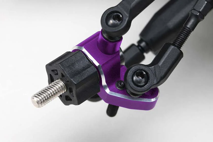 Yokomo Y2-415SAP Aluminum Lightweight SP Steering Block For RD/SD Series (Purple) - Image 2