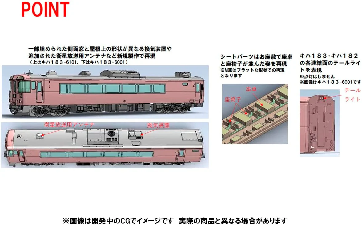 Tomix 98523 J.R. Diesel Car Series KIHA183-6000 (Japane - Image 3