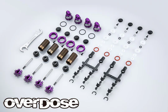 OVERDOSE OD3900 High Grade Shock Set Spec.4 Purple (Adjustable, 4pcs) - Image 2
