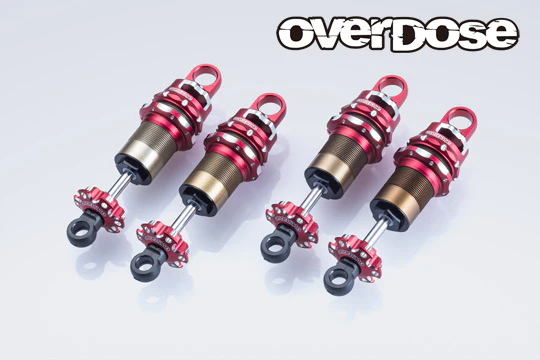 OVERDOSE OD3901 High Grade Shock Set Spec.4 RED (Adjustable, 4pcs)