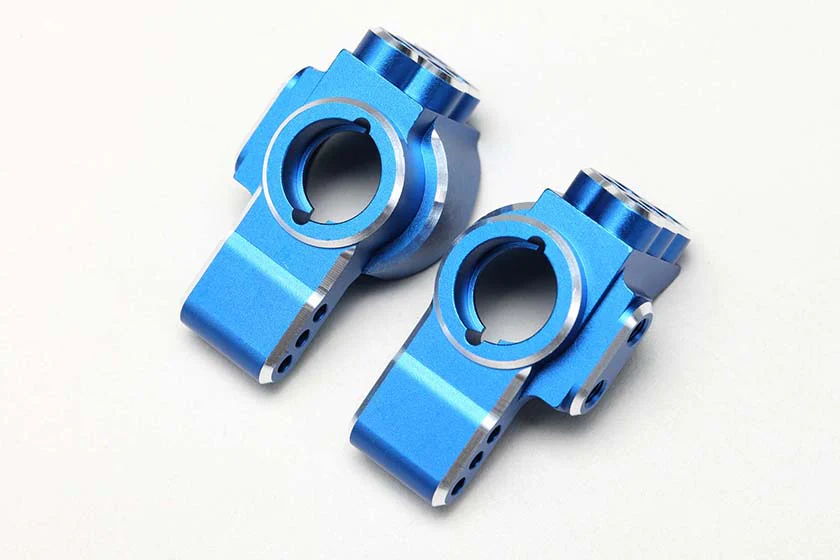 Yokomo RD-415ARBL Aluminum Rear Hub Carrier for RD2.0/SD3.0 Blue